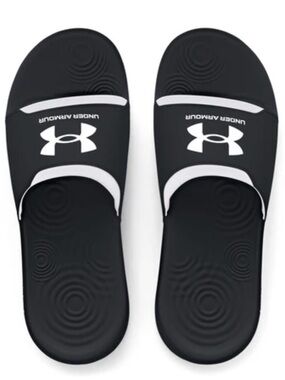 Sz 11 Under Armour ignite Select Men’s  Slide /Sandals black & White NWT